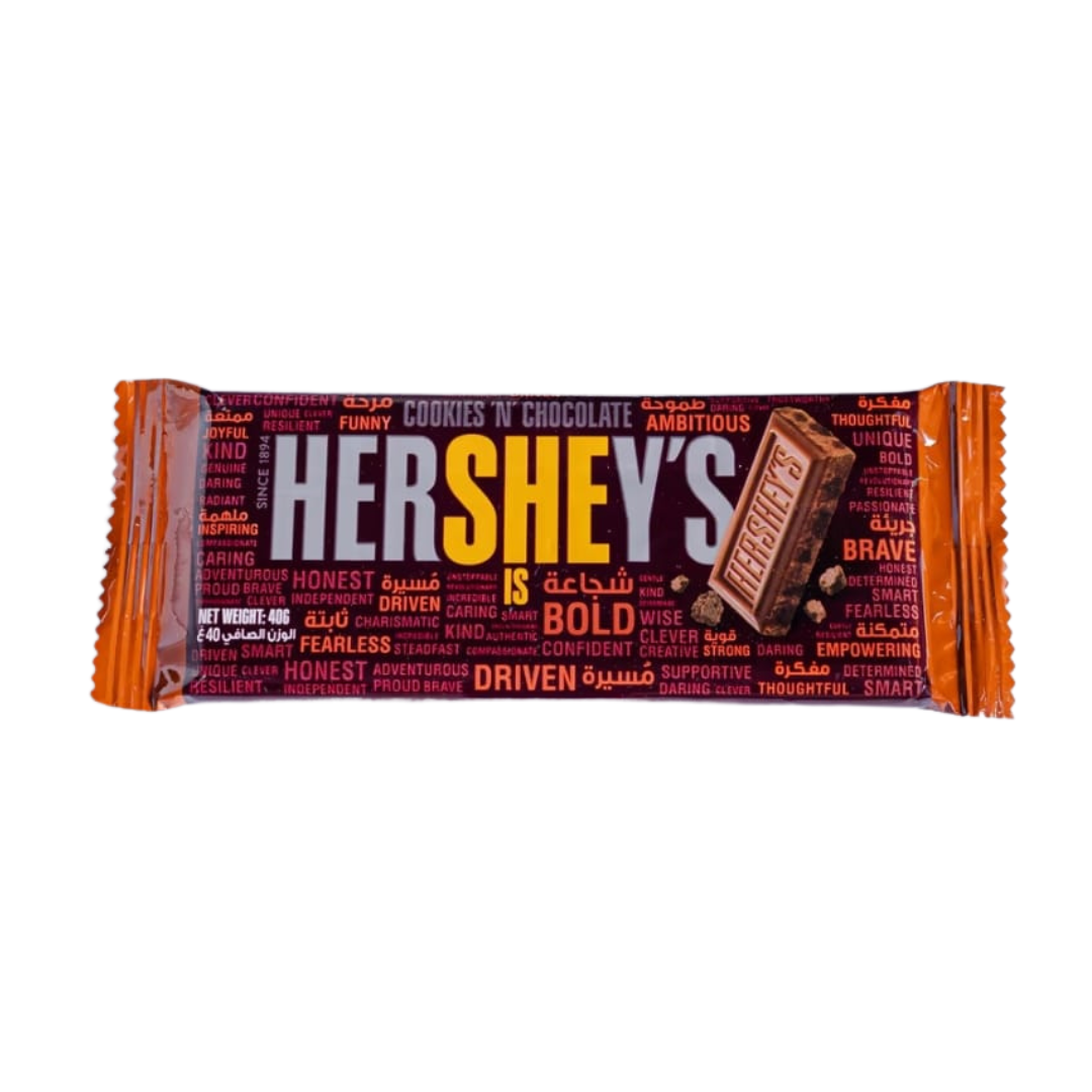 HERSHEYS COOKIES N CHOCOLATE 40GM