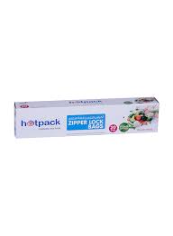 HOTPACK ZIP & LOCK BAG 20BAGS 27 X 30CM