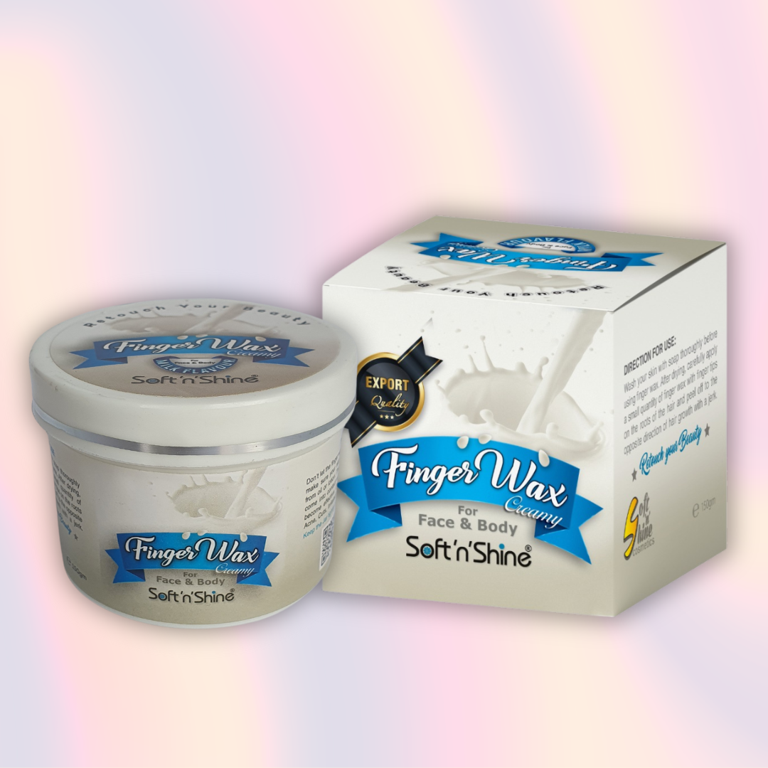 SOFT N SHINE FINGER WAX CREAMY FOR FACE & BODY 150GM