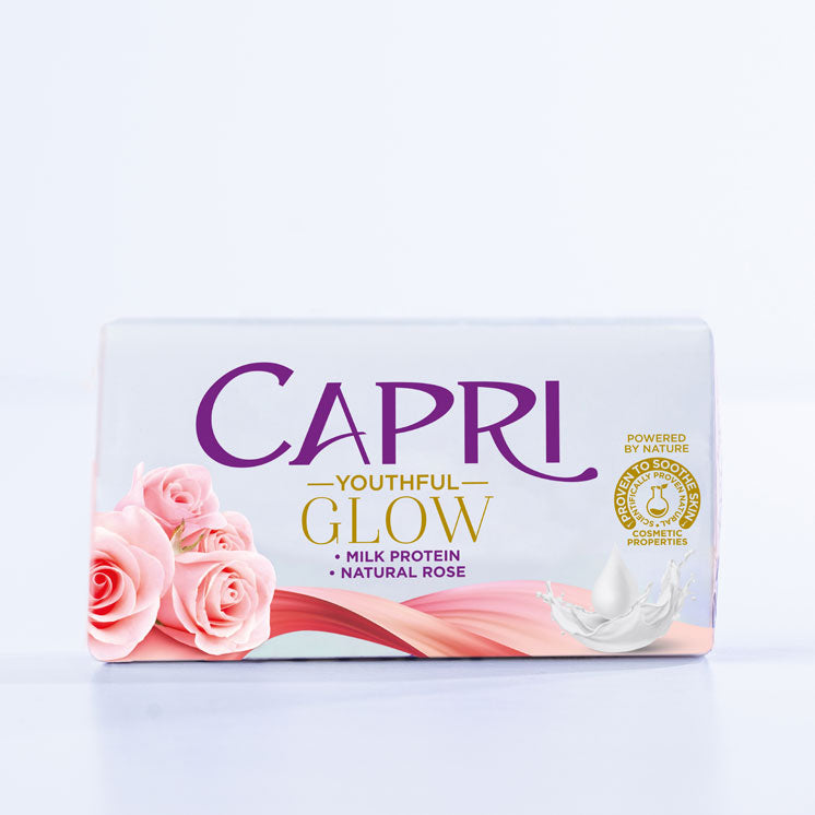 CAPRI YOUTHFUL GLOW MILKPROTIEN+NATURAL ROSE 140GM