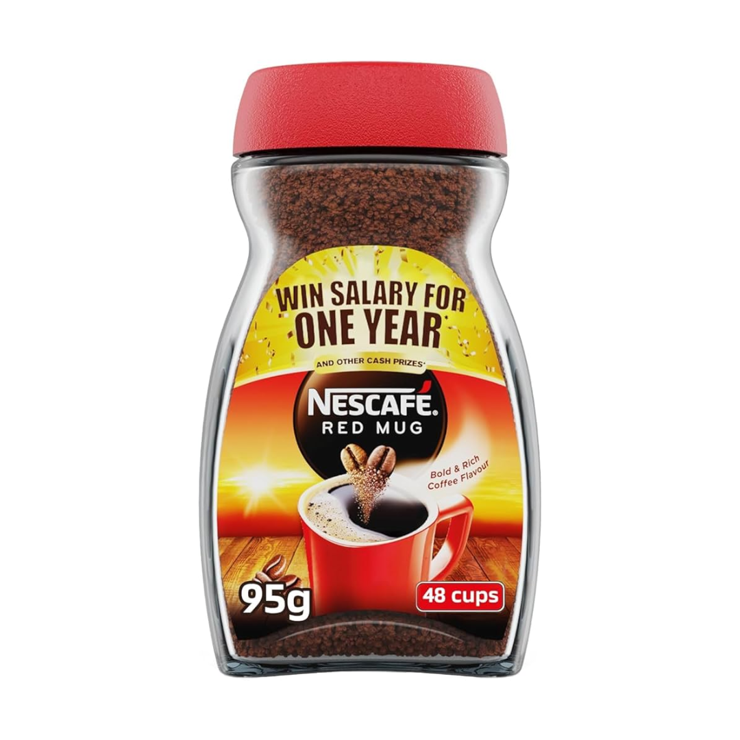 NESCAFE COFFEE RED MUG 95GM GLASS JAR