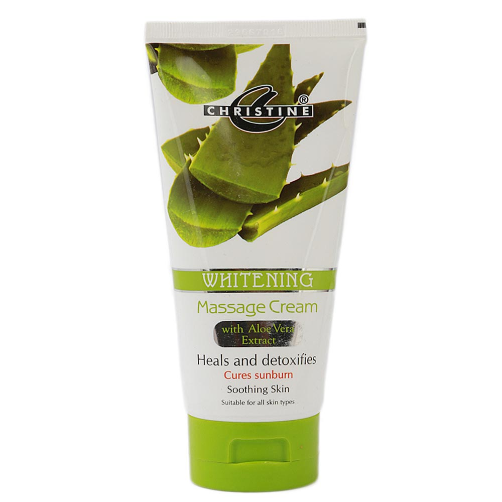 CHRISTNE WHITENING MASSAGE CREAM ALOEVERA HEALS & DETOXIFIES 150GM