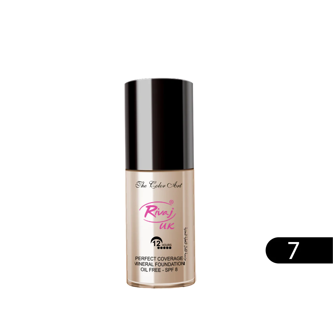 RIVAJ MINERAL LIQUID FOUNDATION 30ML NO.7 NATURAL IVORY