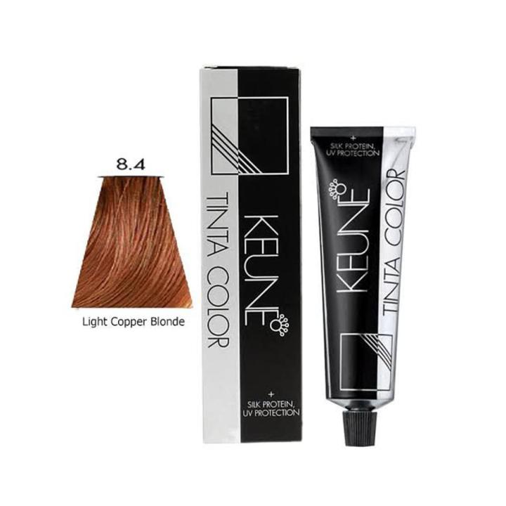 KEUNE TINTA HAIR COLOR LIGHT COPPER BLONDE 8.4, 60ML