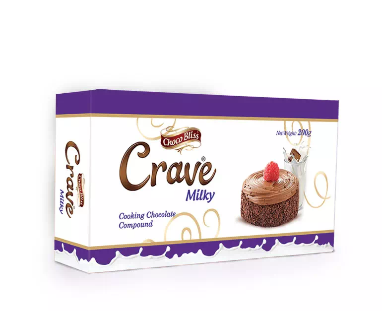 YUNGS CHOCO BLISS CRAVE MILKY CHOCOLATE COMPOUND 200GM