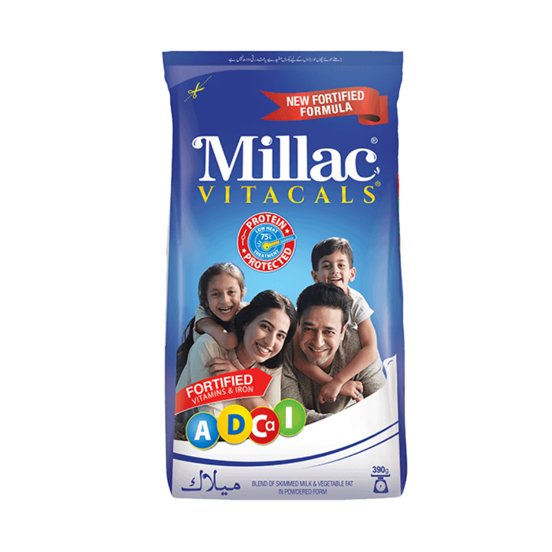 MILLAC VITACALS MILK POWDER 390GM POUCH