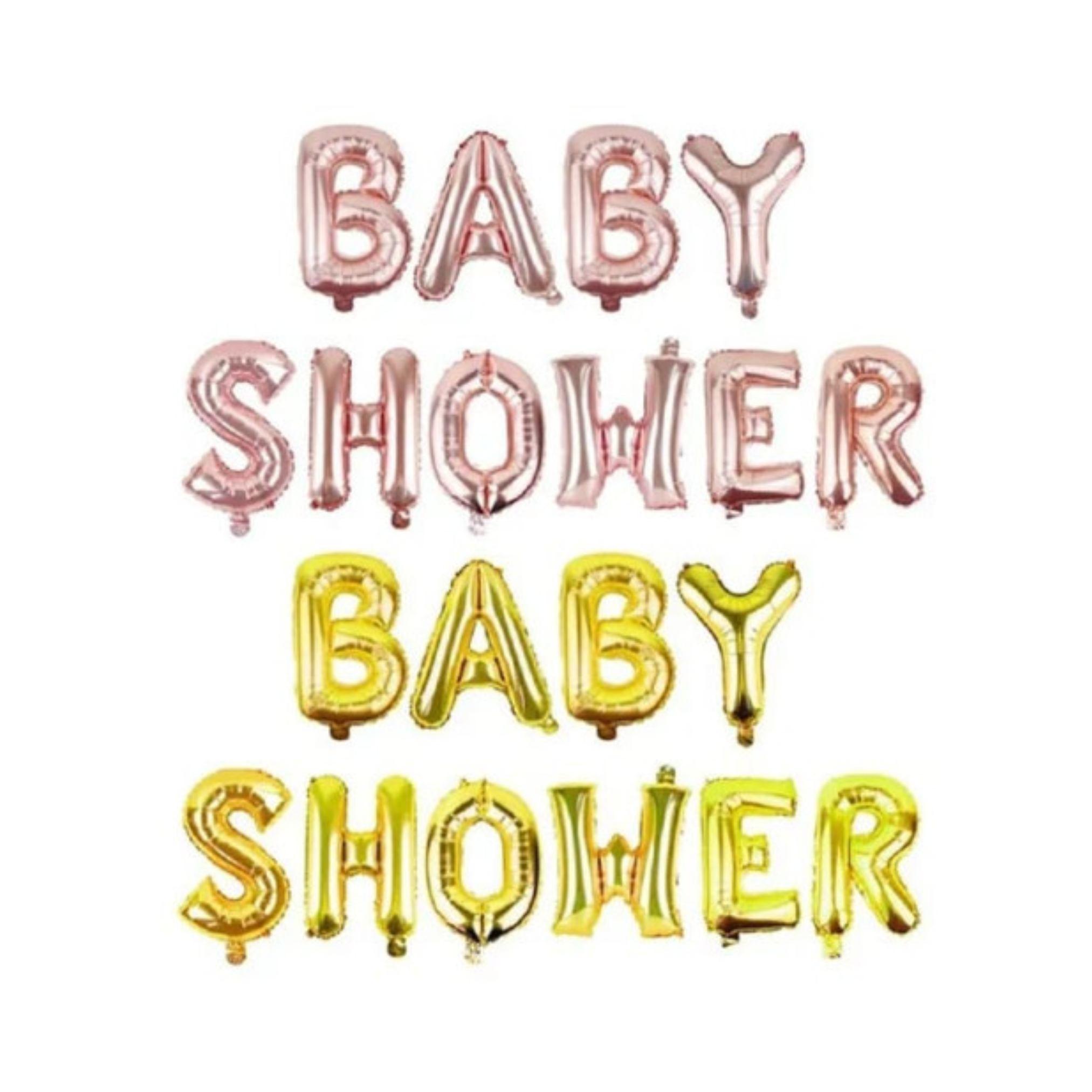 BABY SHOWER FOIL BALLOONS SET 10PCS