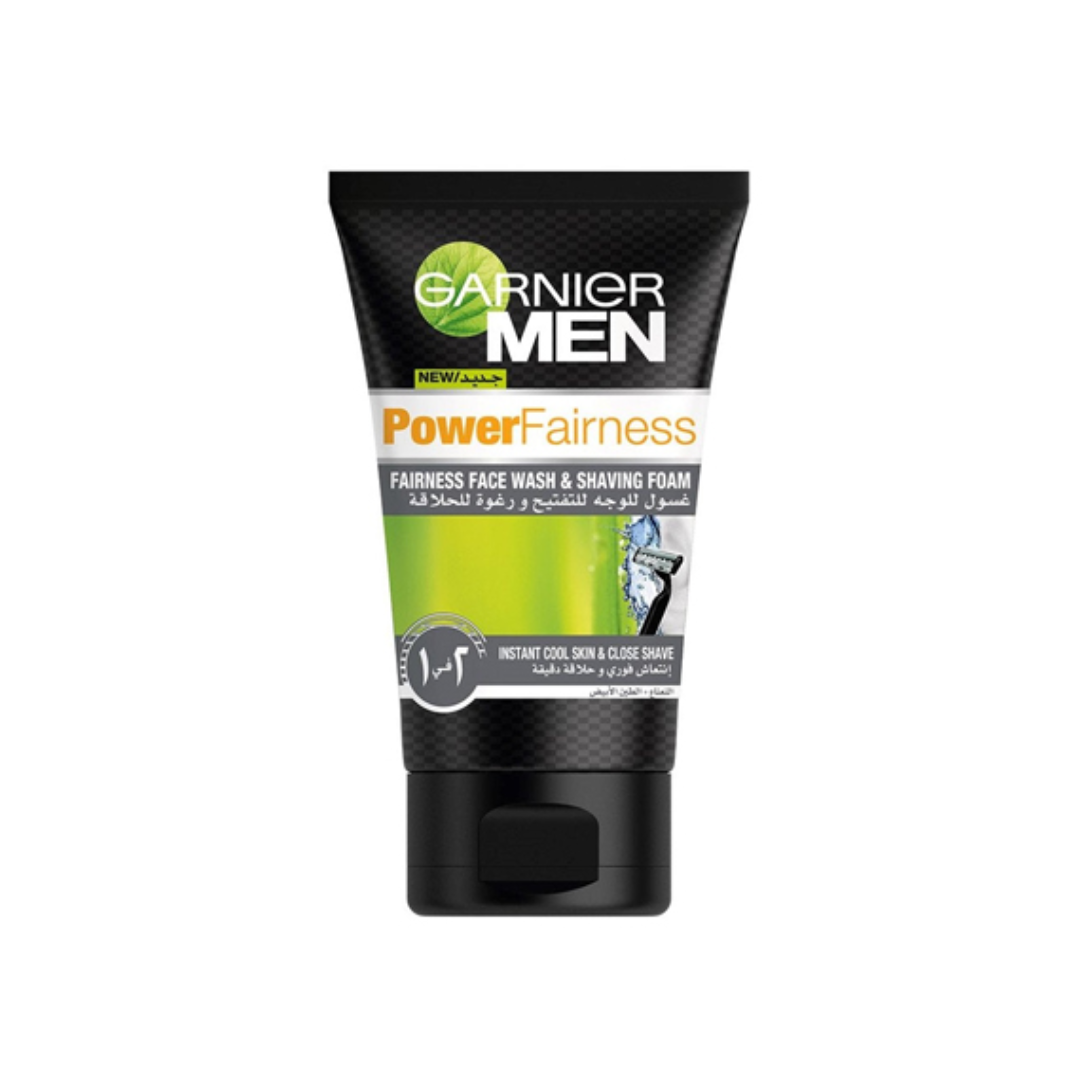 GARNIER MEN FACE WASH POWER WHITE 2IN1 50ML