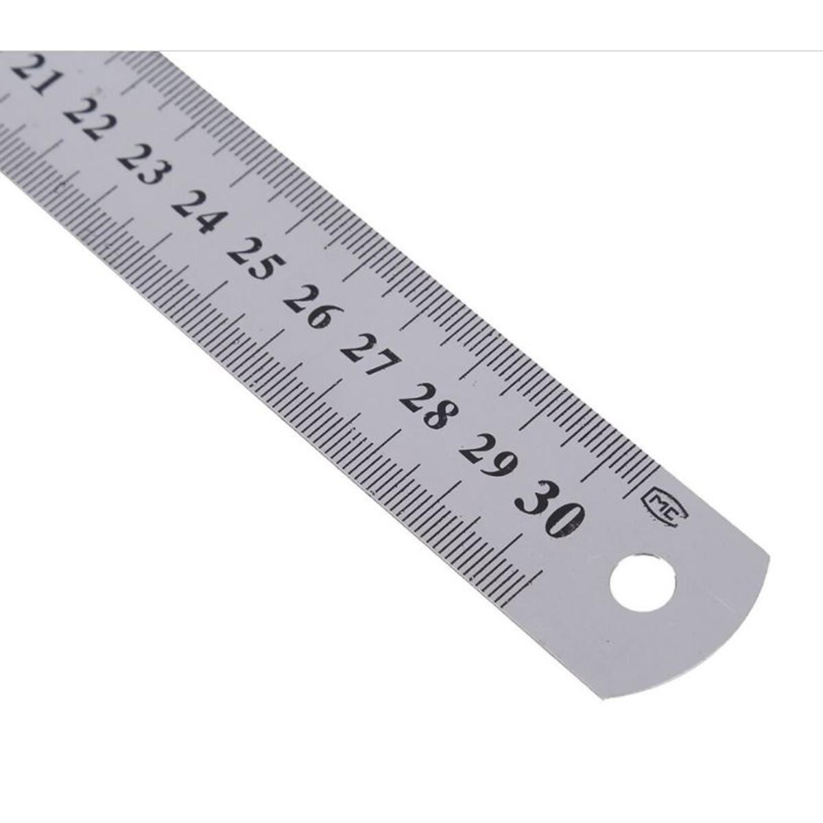 STAINLESS STEEL SCALE RULER 12-INCH