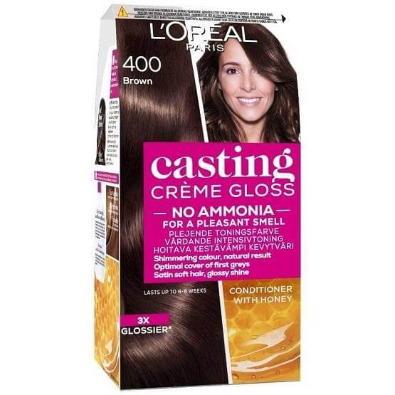 LOREAL PARIS CASTING CREME GLOSS BROWN 400