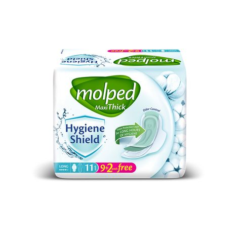 MOLPED MAXI THICK SANITARY PAD EXTRA LONG 9+2FREE 11PCS