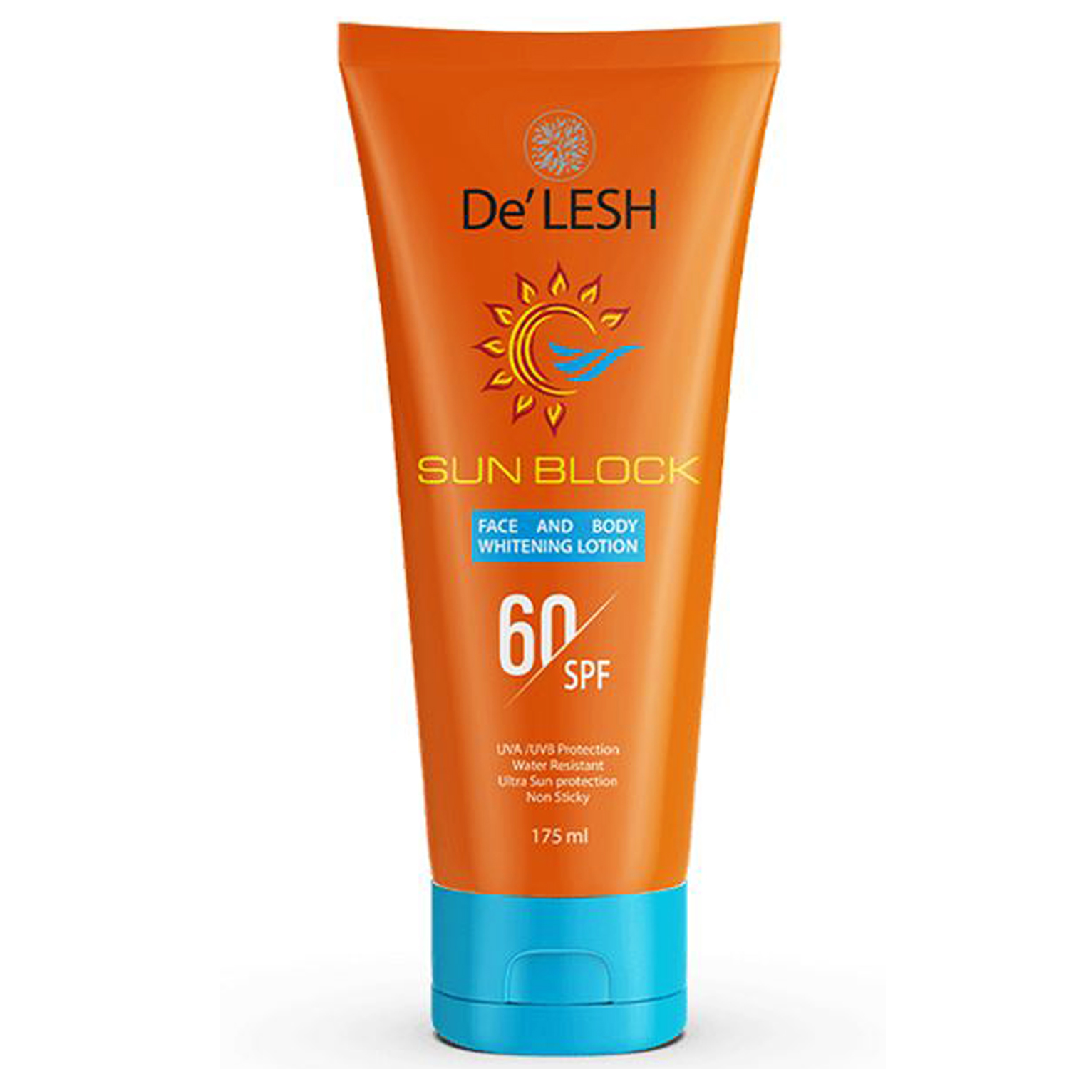 DeLESH SUN BLOCK FACE & BODY WHITENING LOTION SPF-60 175ML