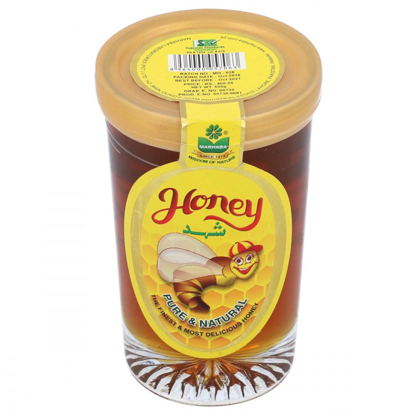 MARHABA HONEY GLASS JAR 500GM