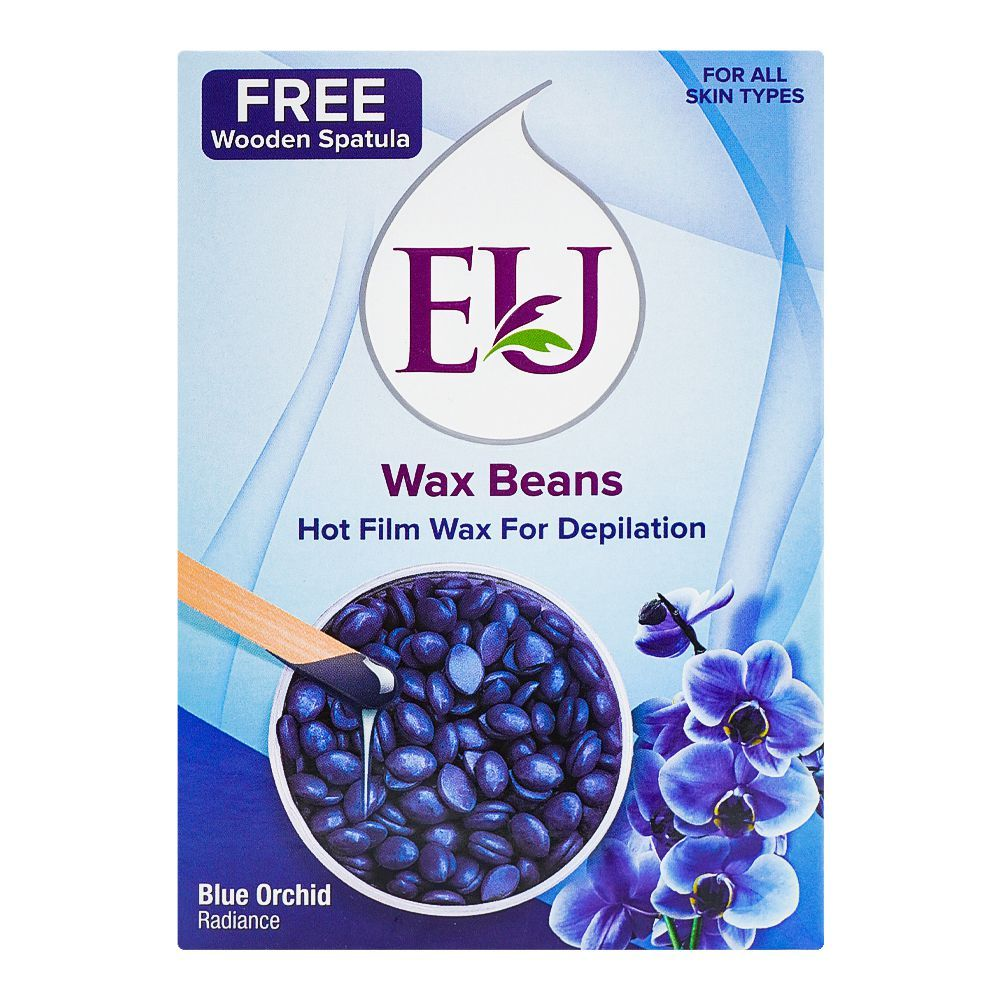 EU BLUE ORCHID RADIANCE WAX BEANS ( FREE WOODEN SPATULA)