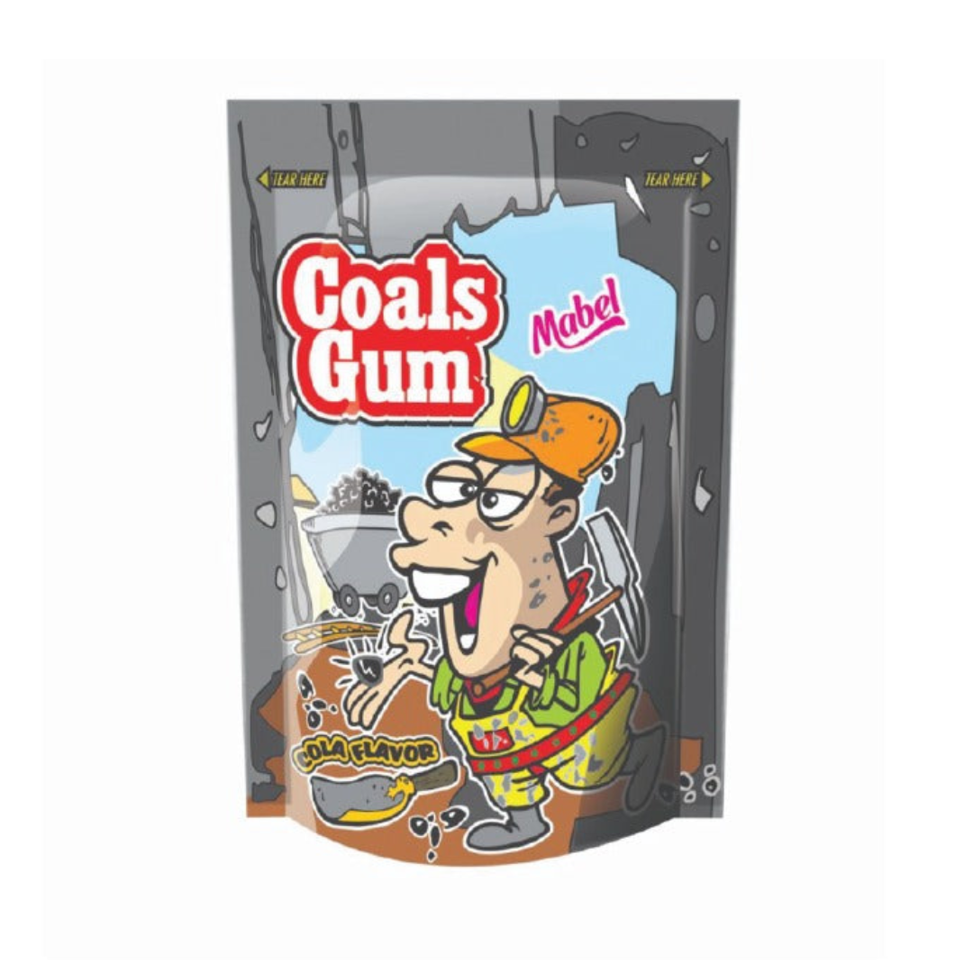 JOJO COAL GUMS COLA FLAVOR 50GM