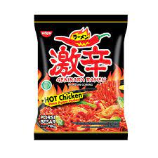 NISSIN NOODLES HOT CHICKEN FLAVOUR 118GM