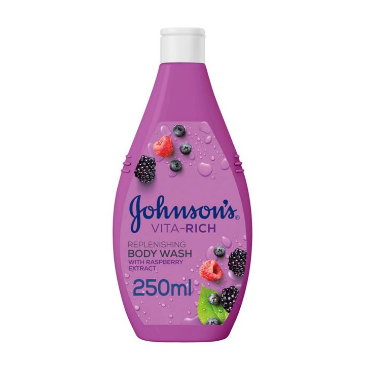 JOHNSONS VITA-RICH REPLENISHING BODY WASH 250ML