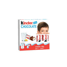 KINDER CHOCOLATE 4 BARS 50GM