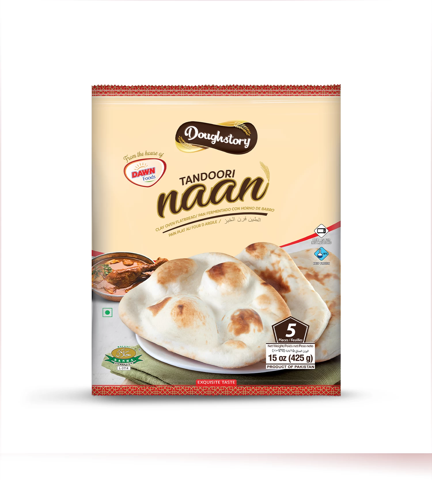 DOUGHSTORY TANDOORI NAAN 425G