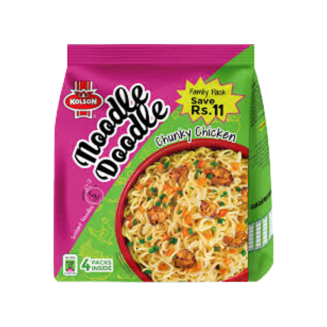 KOLSON NOODLES CHUNKY CHICKEN 4PACKS 260GM