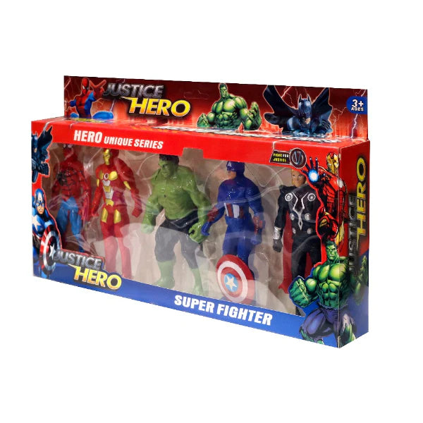 JUSTICE HERO UNIQUE SERIES AVENGERS 5 PCS SET