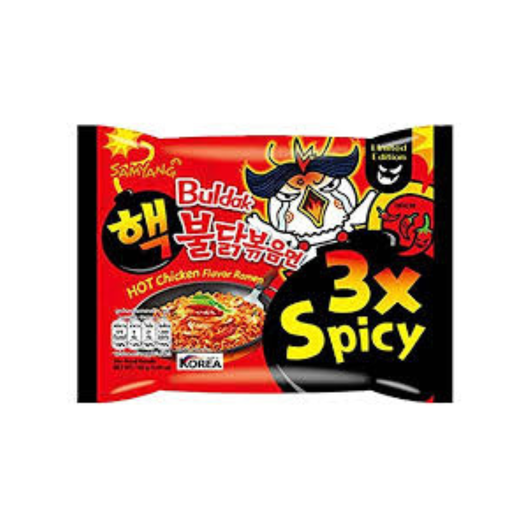 SAMYANG BULDAK NOODLES HOT CHICKEN FLAVOUR RAMEN 3X SPICY 140GM