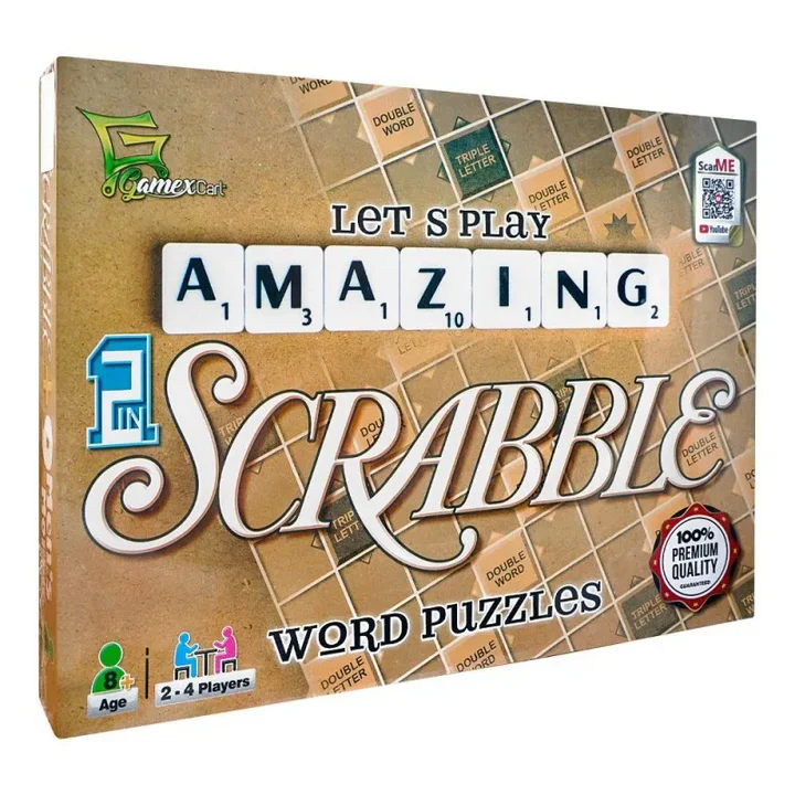 GAMEX CART 2 IN 1 SCRABBLE WORD PUZZLES