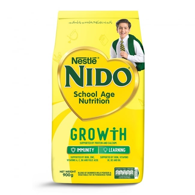 NESTLE NIDO SCHOOL AGE GROWTH MILK POWDE 900GM