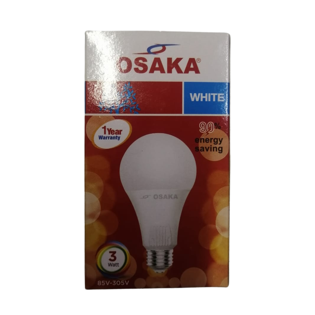 OSAKA LED BULB WHITE 3W SCREW TYPE