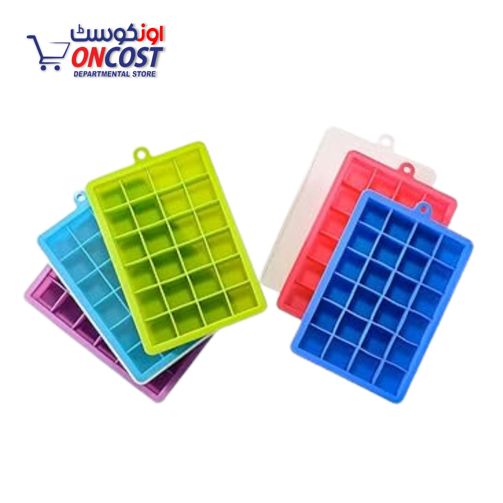 SILICONE SQUARE ICE CUBE TRAY 4x6