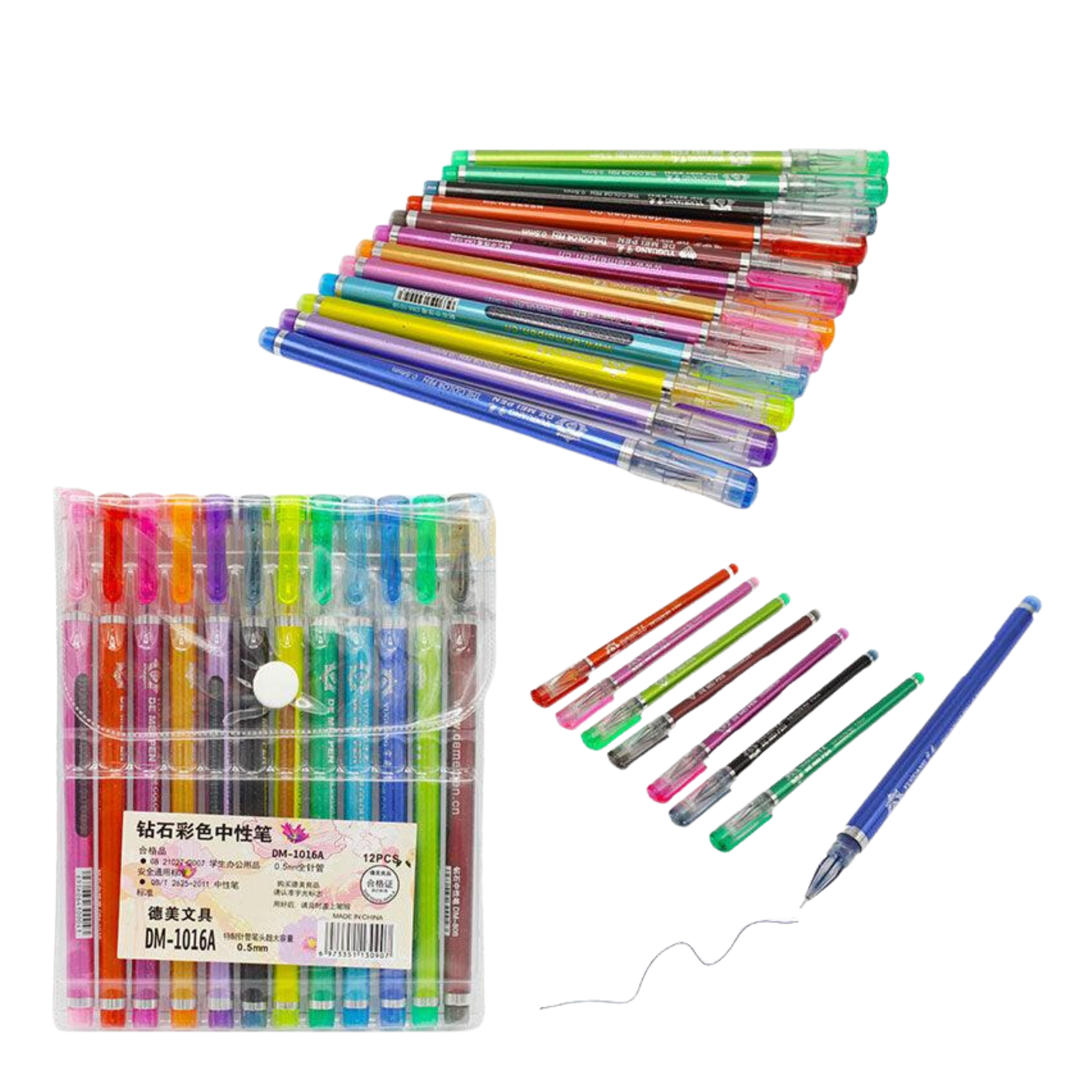 GEL PEN 0.5MM 12PCS PACK