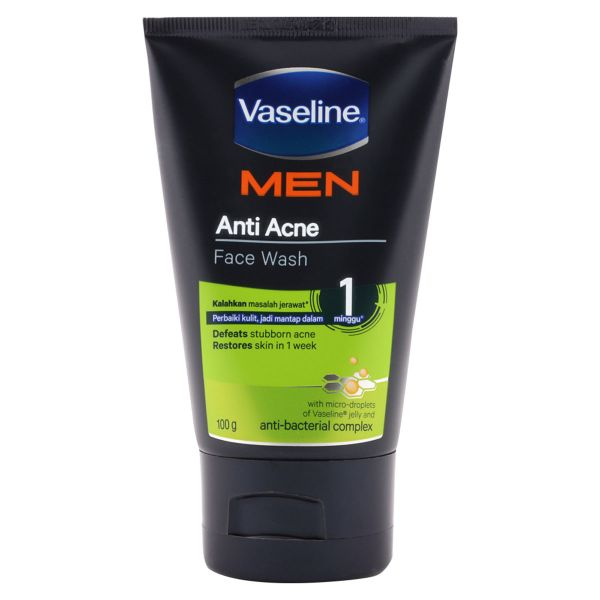 VASELINE MEN ANTI ACNE FACE WASH 50GM