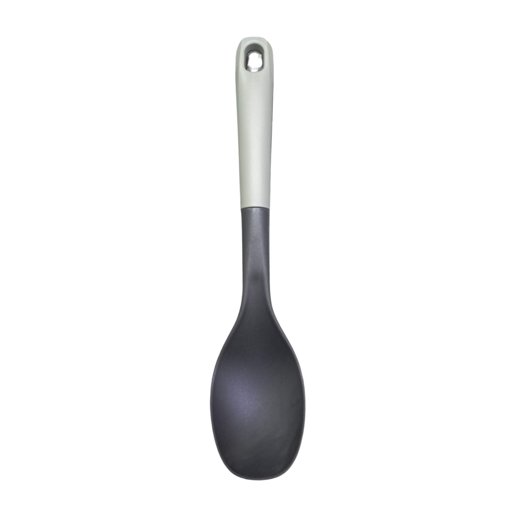 SOLID COOKING NYLON SPOON 12-INCHES BLACK