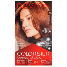 REVLON HAIR COLOR SILK LIGHT LIGHT REDDISH BROWN 55