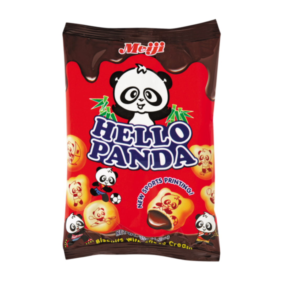 MEIJI HELLO PANDA CHOCOLATE FILLED BISCUITS 35GM