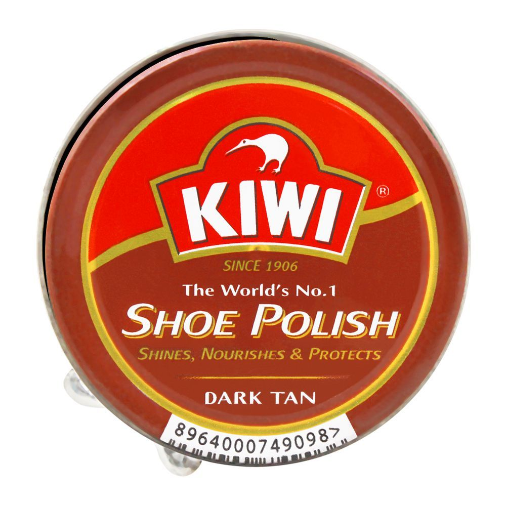 KIWI SHOE POLISH DARK TAN TIN 45ML