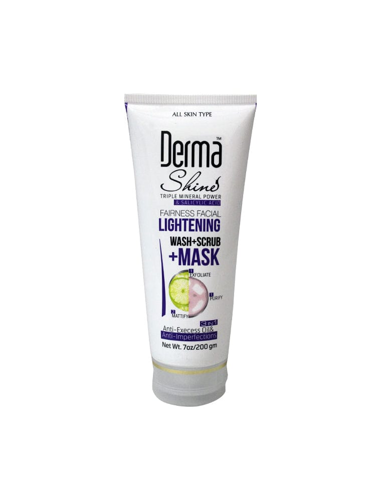 DERMA SHINE TRIPPLE MINERAL POWER & SALICYLIC ACID WASH+SCRUB+MASK 200GM