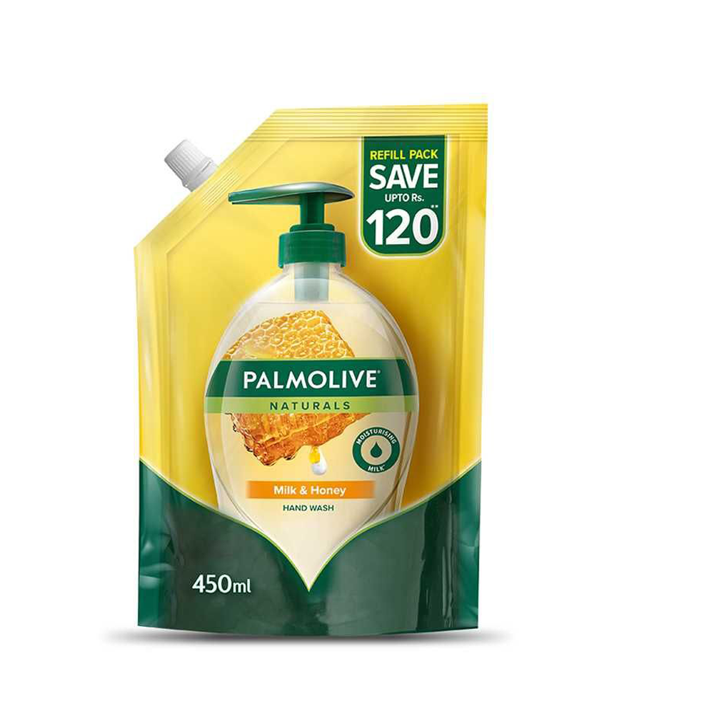 PALMOLIVE NATURALS MILK & HONEY HANDWASH 450ML REFIL