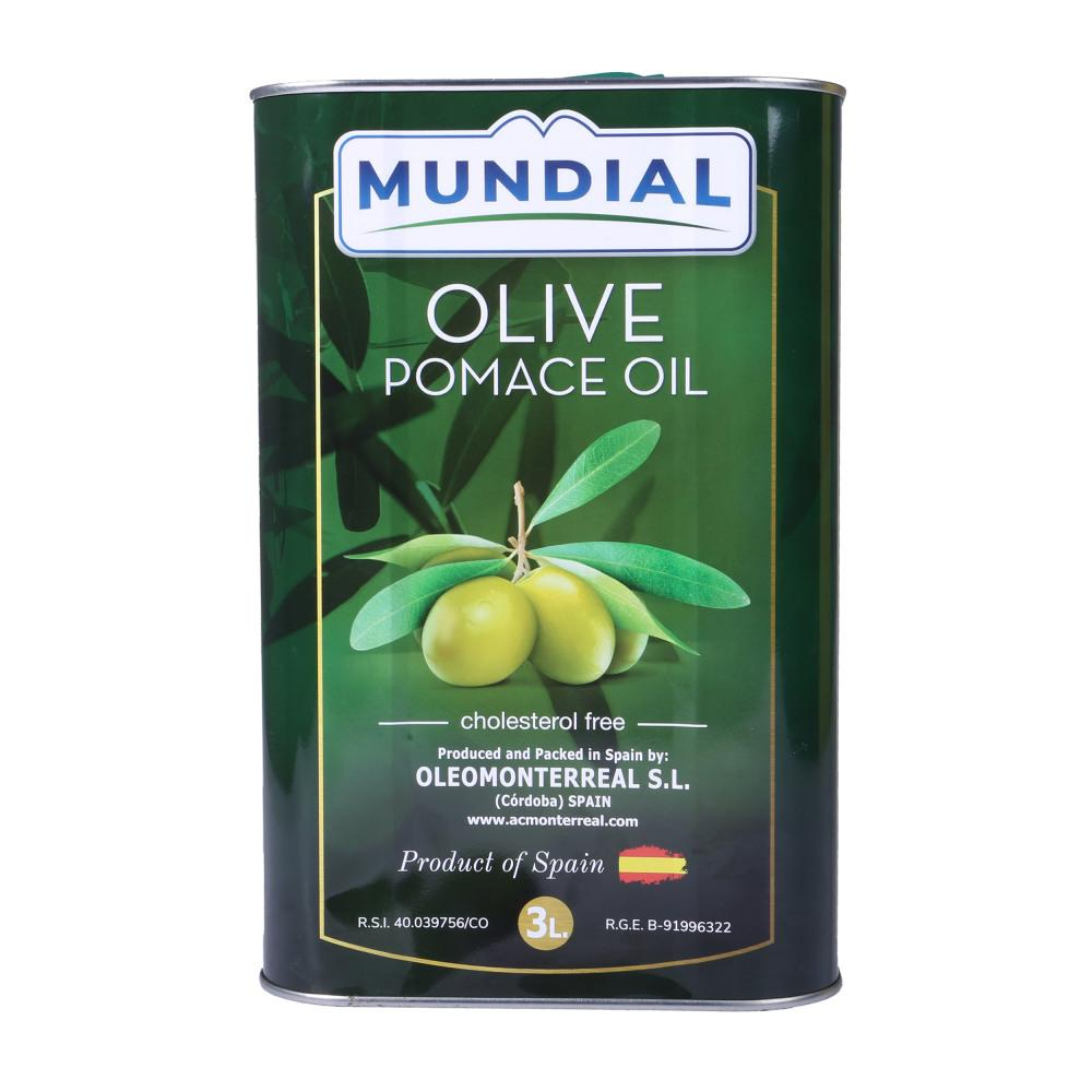 MUNDIAL OLIVE OIL POMACE TIN 3LTR