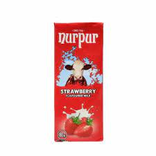 NURPUR STRAWBERRY FLAVOURED MILK 180ML