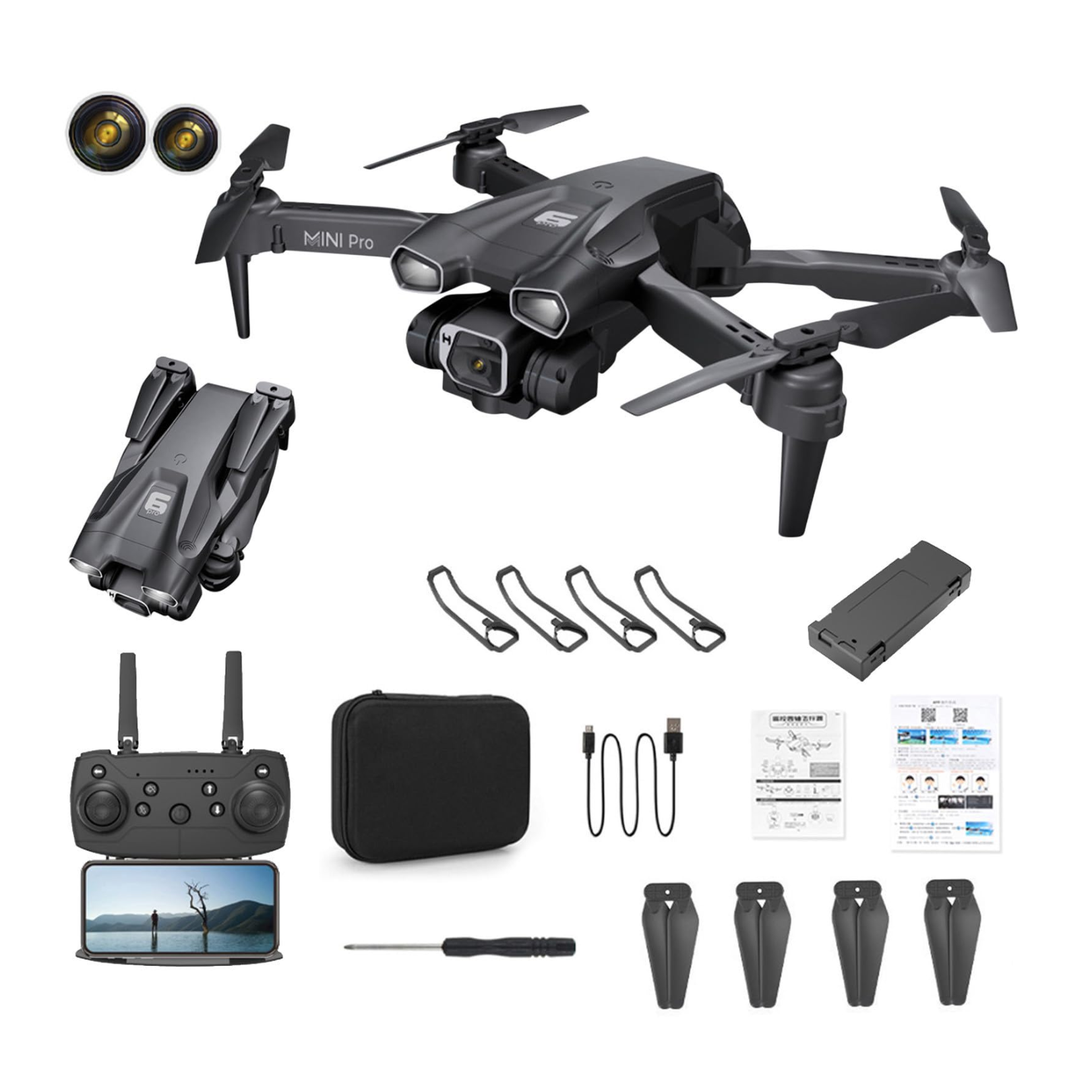 DRONE 6 MINI PRO WITH CAMERA H66