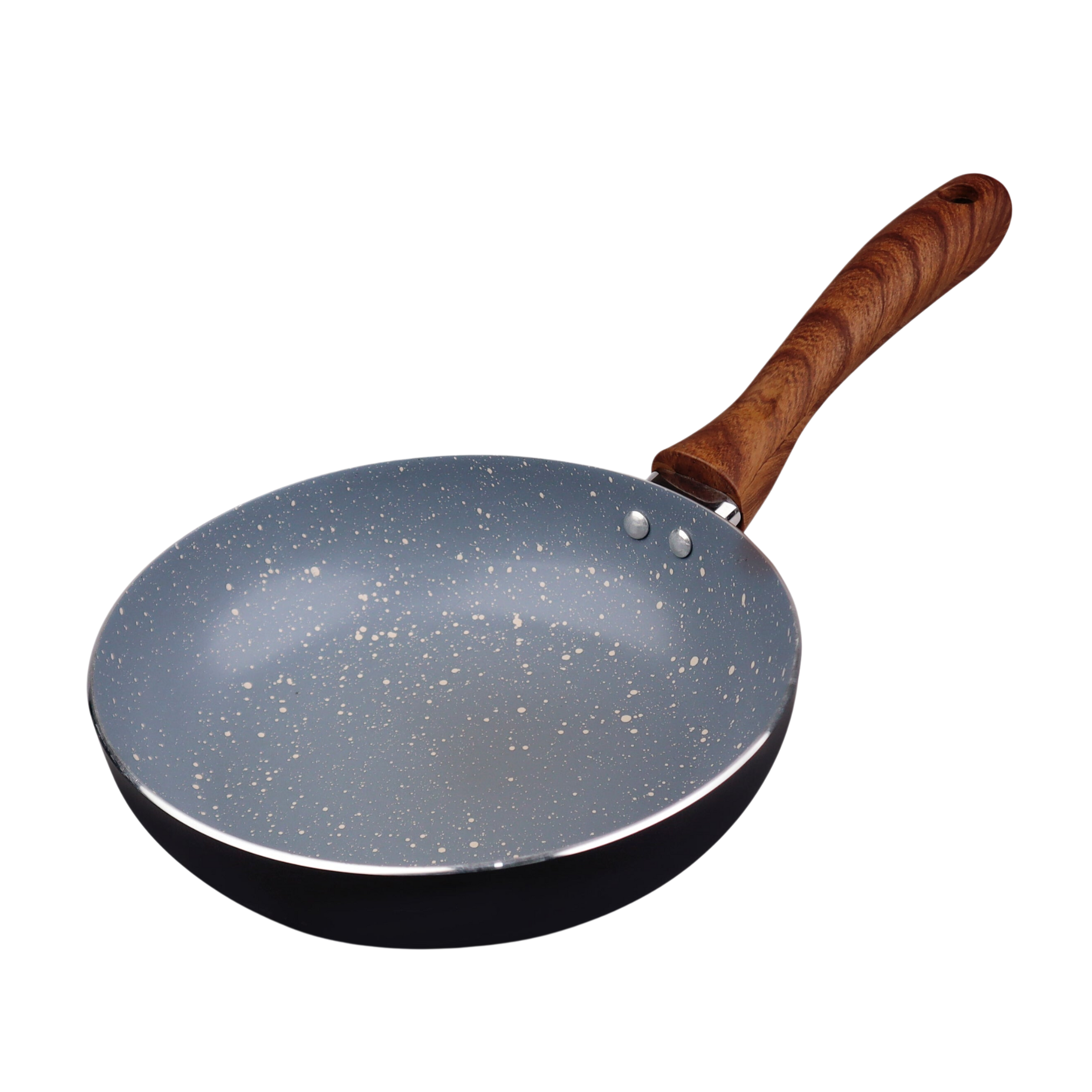 CHEF MAJESTIC FRY PAN MARBLE WOODEN HANDLE 30CM