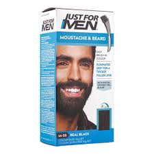 JUST FOR MEN MUSTACHE & BEARD COLOR REAL BLACK M55