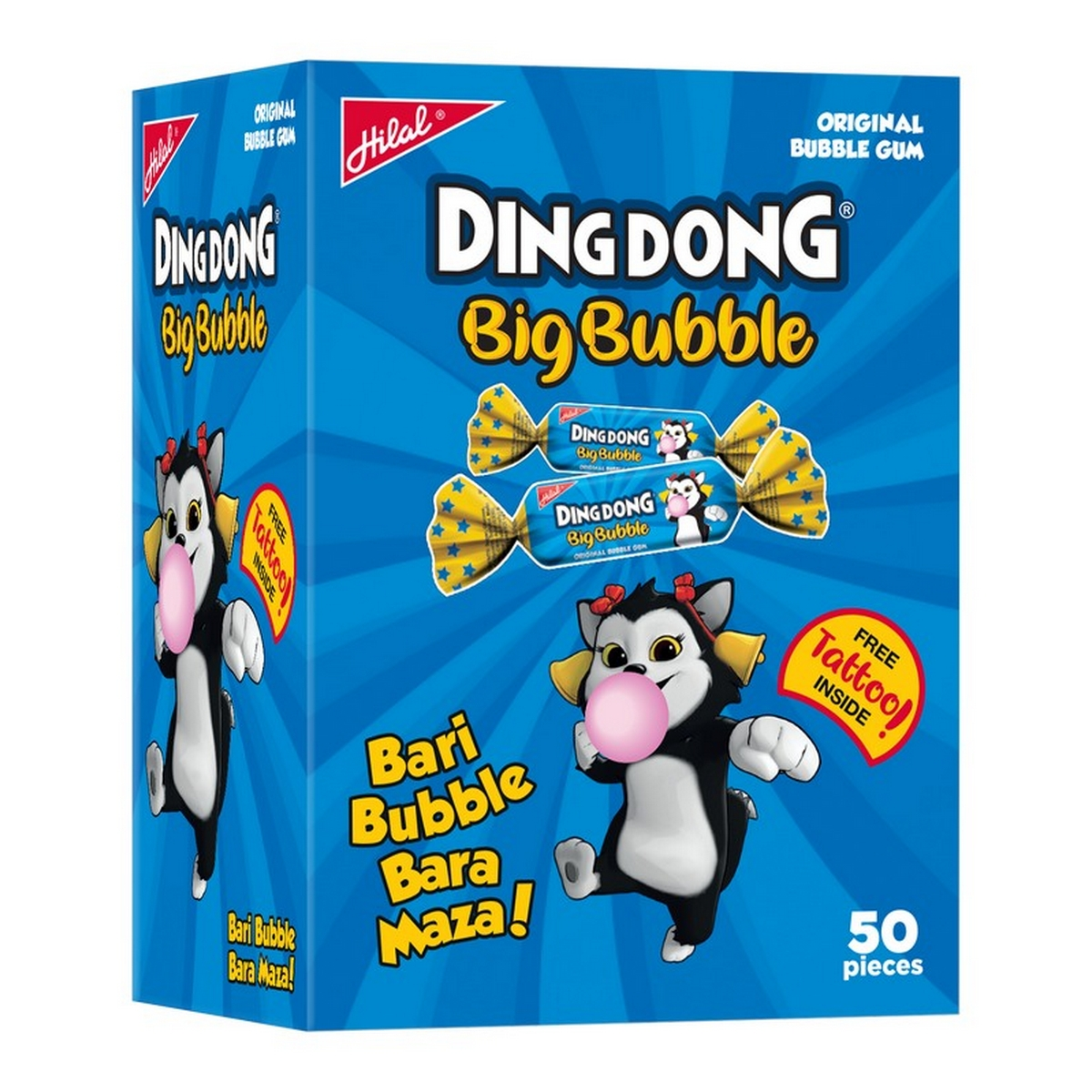 HILAL DING DONG BIG BUBBLE 50PCS