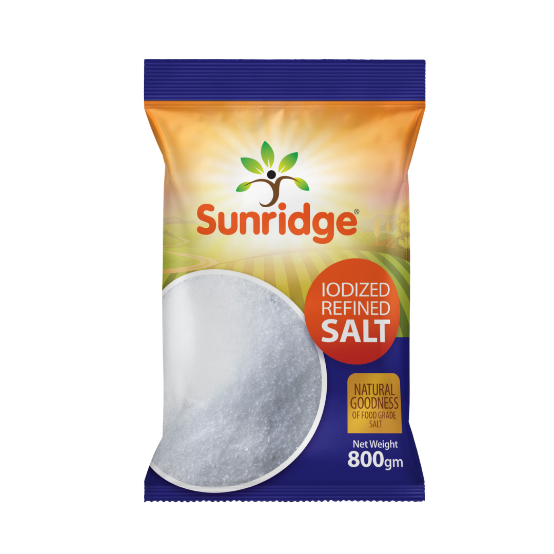 SUNRIDGE IODIZED REFINED SALT 800GM