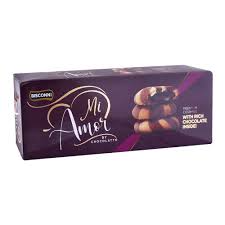 BISCONNI MI AMOR PREMIUM COOKIES WITH RICH CHOCOLATE 180GM