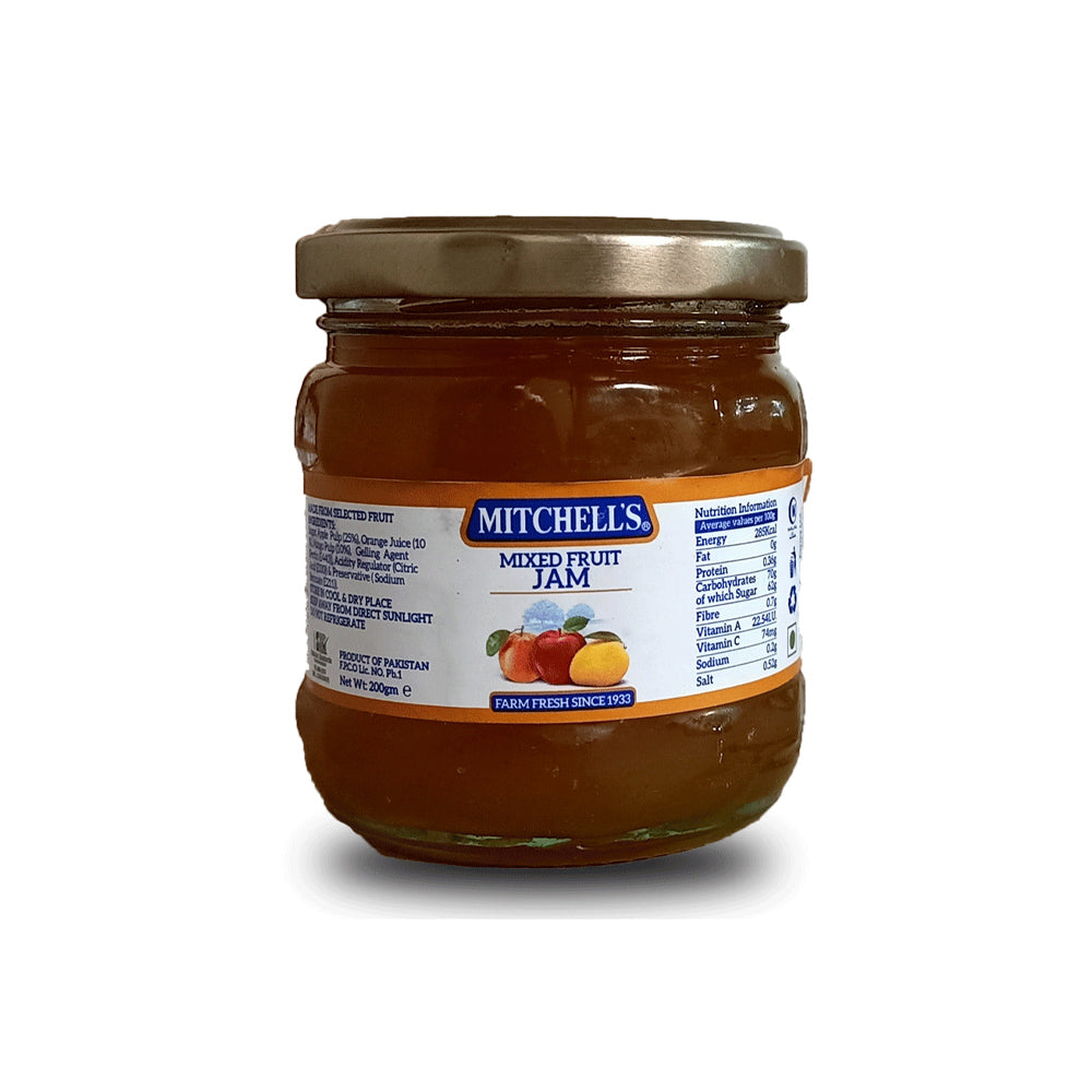 MITCHELLS MIX FRUIT JAM 200GM