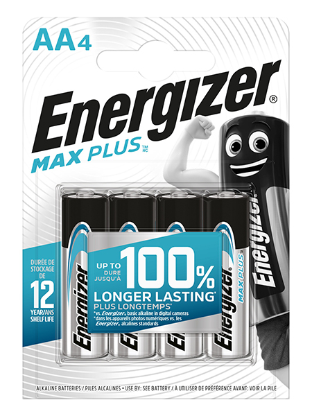 ENERGIZER MAX PLUS AA BATTERIES X4-PCS