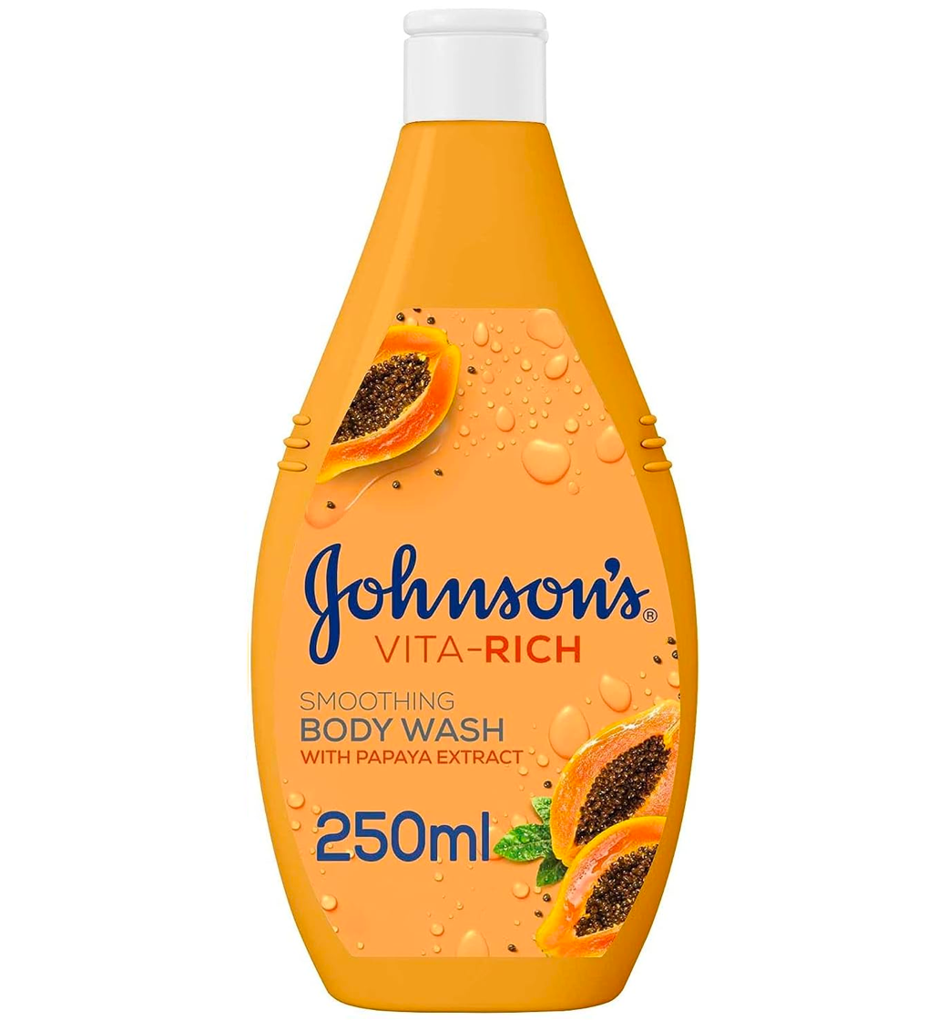 JOHNSONS VITA-RICH SMOOTHING BODY WASH 250ML