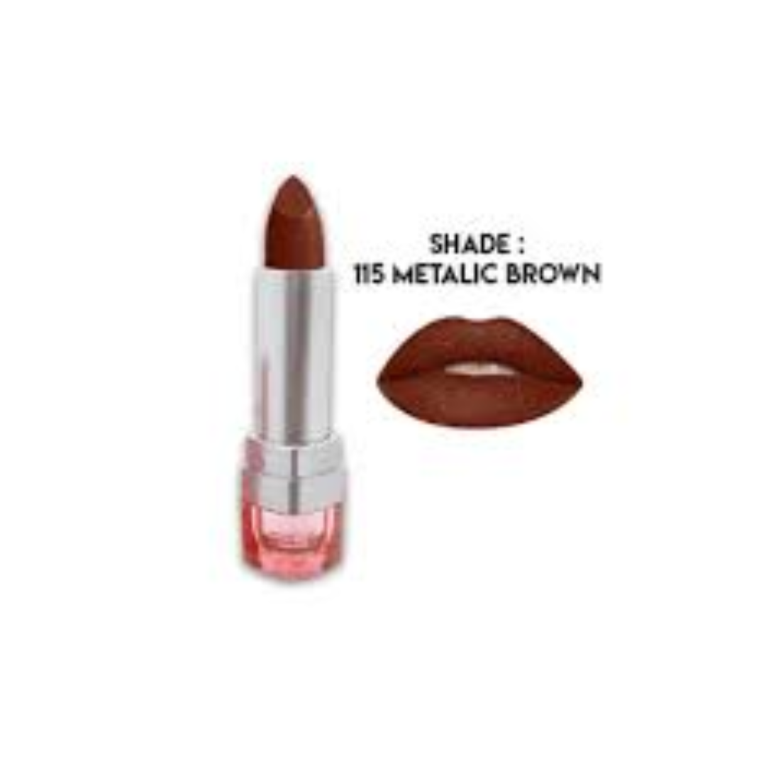 GLAMOROUS FACE LIPSTICK SHADE 115 METALIC BROWN